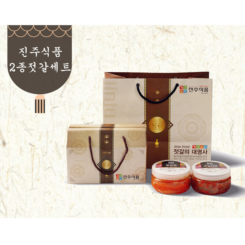 진주식품,[진주식품]젓갈2종세트 백명란400g,국내산 멍게젓400g
