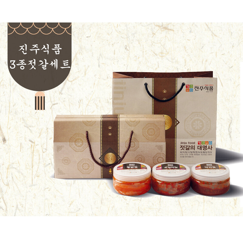 진주식품,[진주식품]젓갈3종세트 백명란400g, 명태회젓갈400g, 오징어젓갈400g